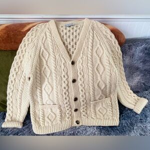 Handmade Glendalough Irish Knit Wool Sweater